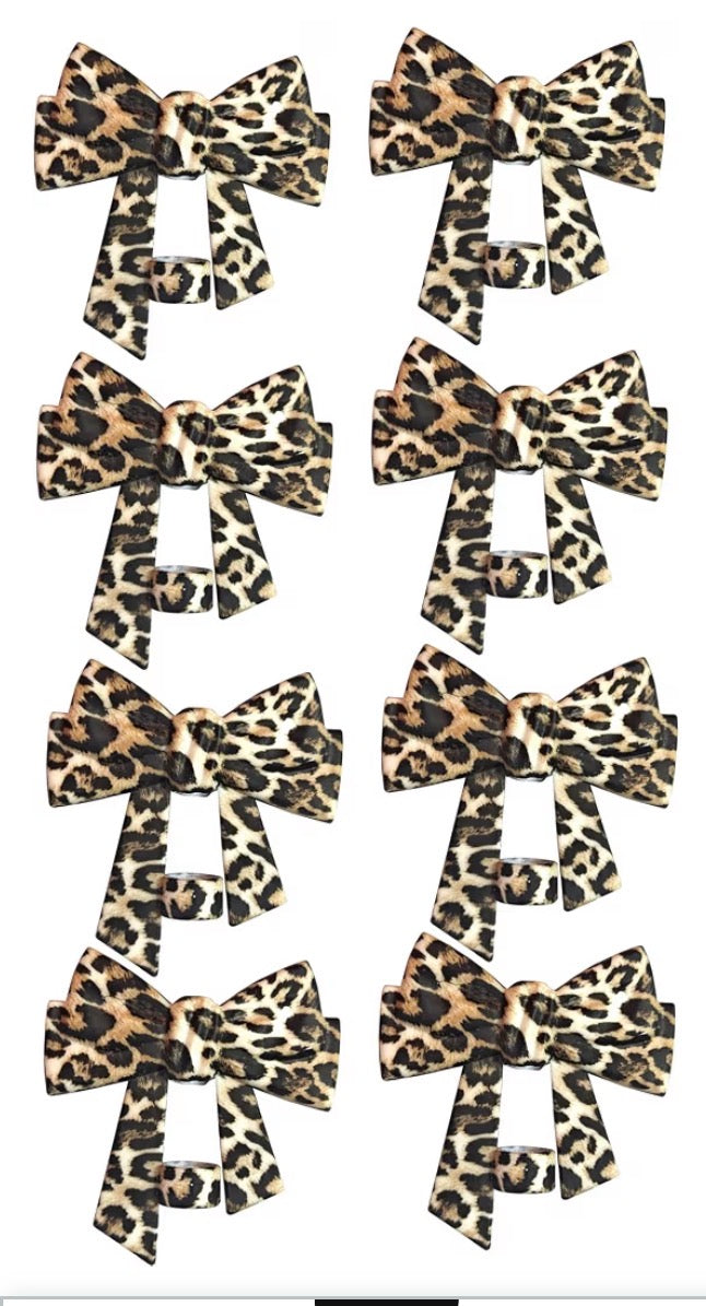 Cheetah/Leopard Print Straw Covers