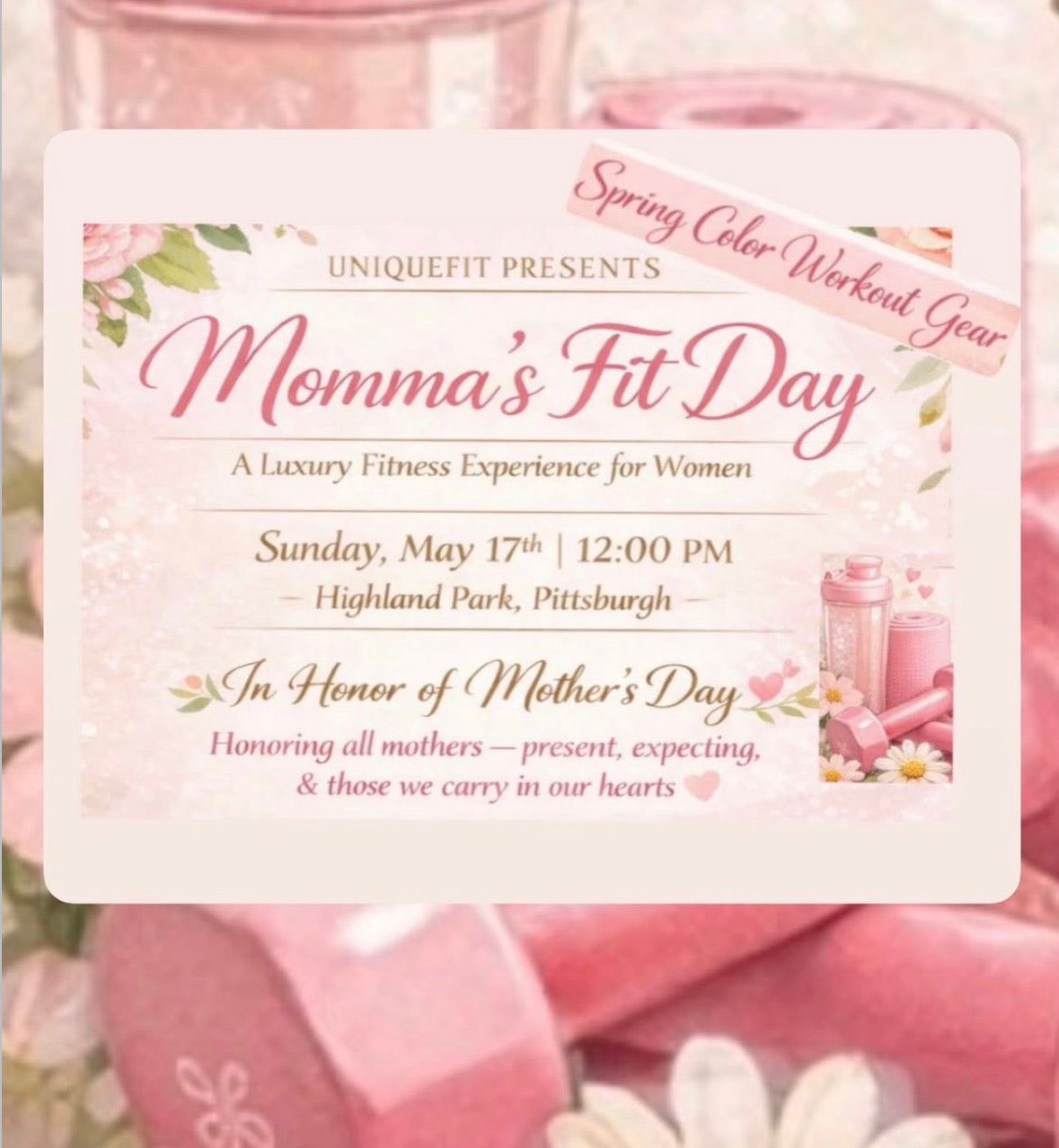 12:00pm (Momma’s Fit Day) Event Pass