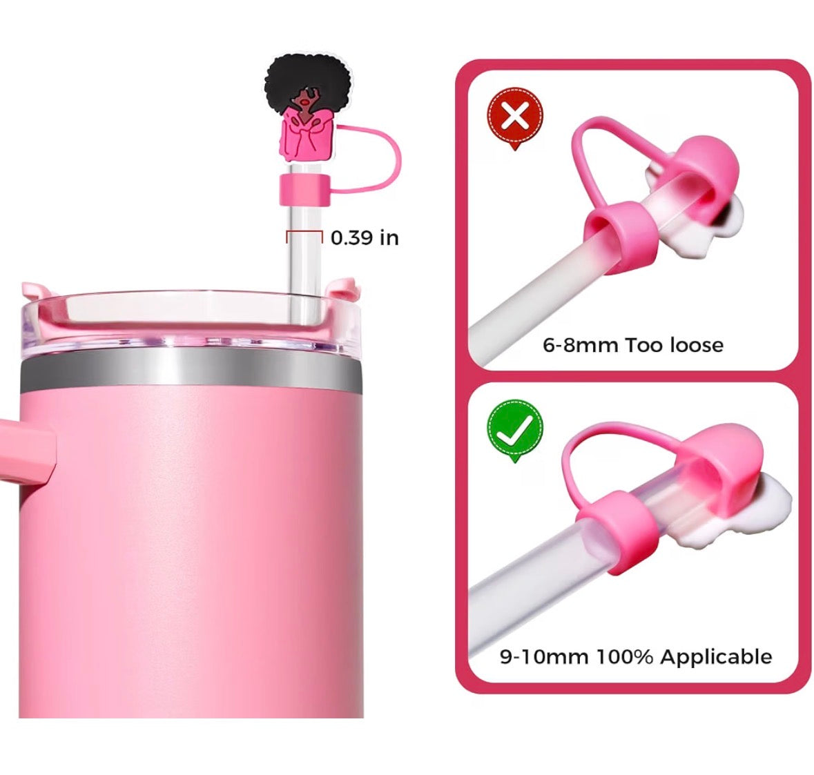 Pro-Black straw covers