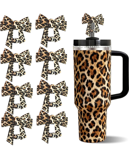 Cheetah/Leopard Print Straw Covers